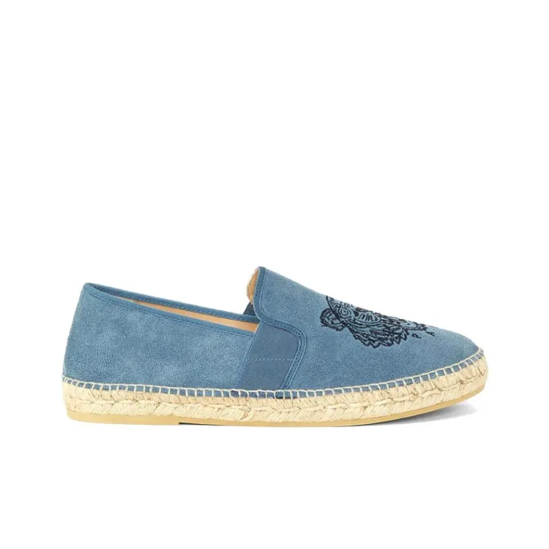 KENZO Tiger Stretch Suede Espadrilles Women's Glacier Blue-1