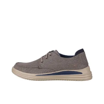 Skechers Proven Abrasion Resistant Low Top Canvas Shoes Men's Gray