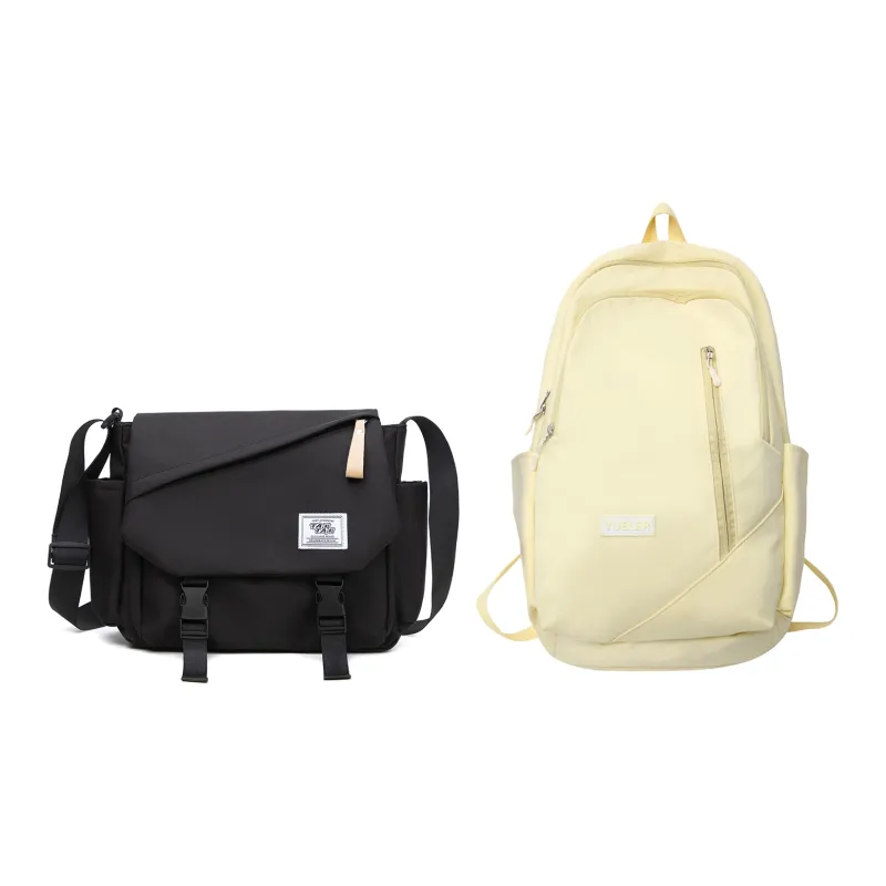 TAKI Commute Travel Lightweight Trendy Versatile Student Crossbody Bag Shoulder Bag Unisex Black/White/Red-20