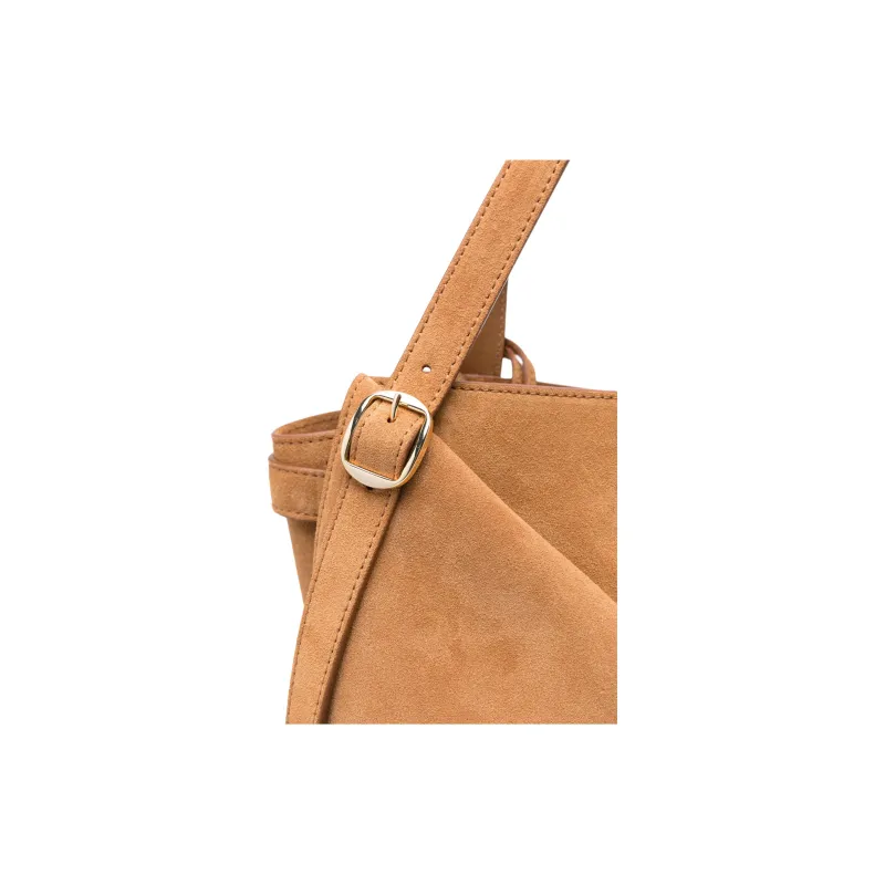 COPERNI Calf Suede Shoulder Bag Medium Size Women's Brown-2