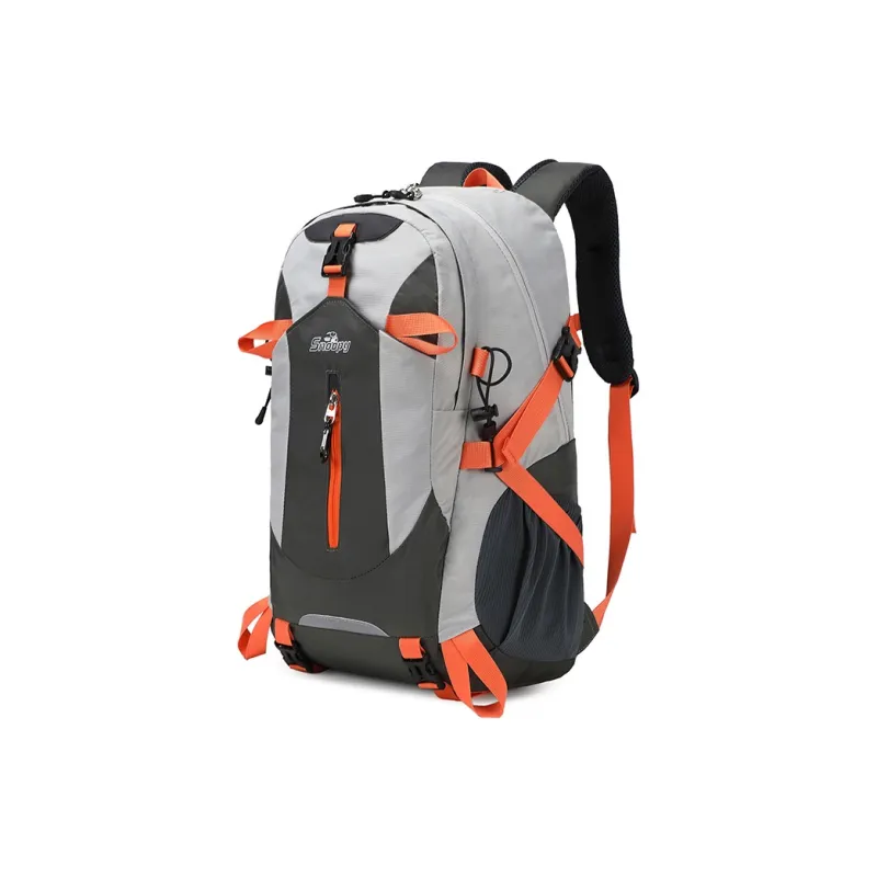 SNOOPY Nylon Backpack Unisex Green/Blue/Orange Red/Dark Gray/Light Gray-12