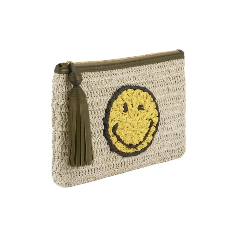 Anya Hindmarch Paper Clutch Women's Beige Paper-1