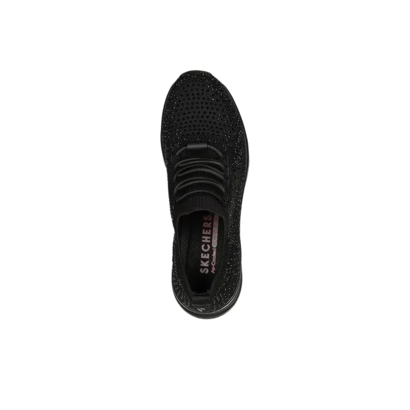 Skechers Billion Low Top Casual Shoes Women's Black-3