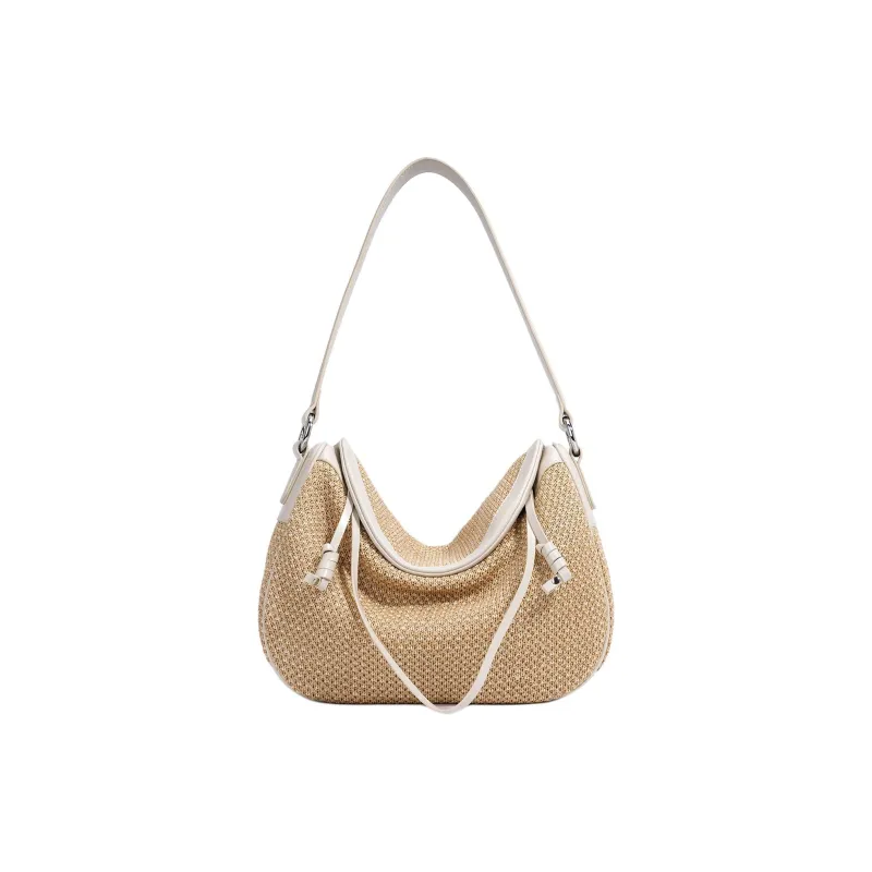 Boniu PP Grass With Microfiber Shoulder Bag Unisex Multicolor-0