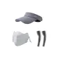 Light Gray+UV Sun Protection Baseball Cap Light Gray+001 Sun Protection Sleeve Light Gray