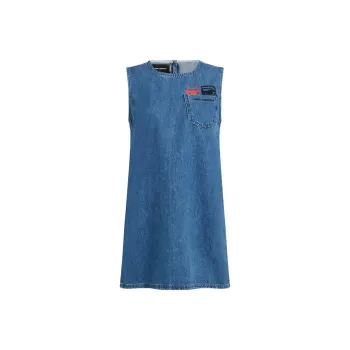KARL LAGERFELD Sleeveless Dress Women's Light Blue