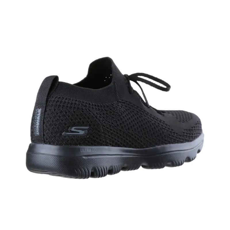 Skechers Go Walk Evolution Ultra Shock Absorbers Low Top Running Shoes Women's Black-4