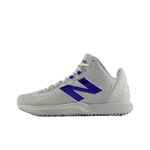 New Balance FuelCell Ohtani 1 Mid Top Upper Height Abrasion Resistant Functionality Baseball Shoes Men's Gray Blue
