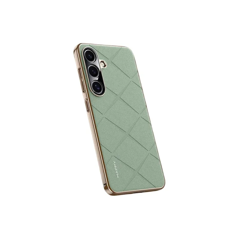 YINZHESHAN Vegan Leather Material Anti Fingerprint Sticker Phone Cases Compatibility With Samsung S24 Business Formal-7