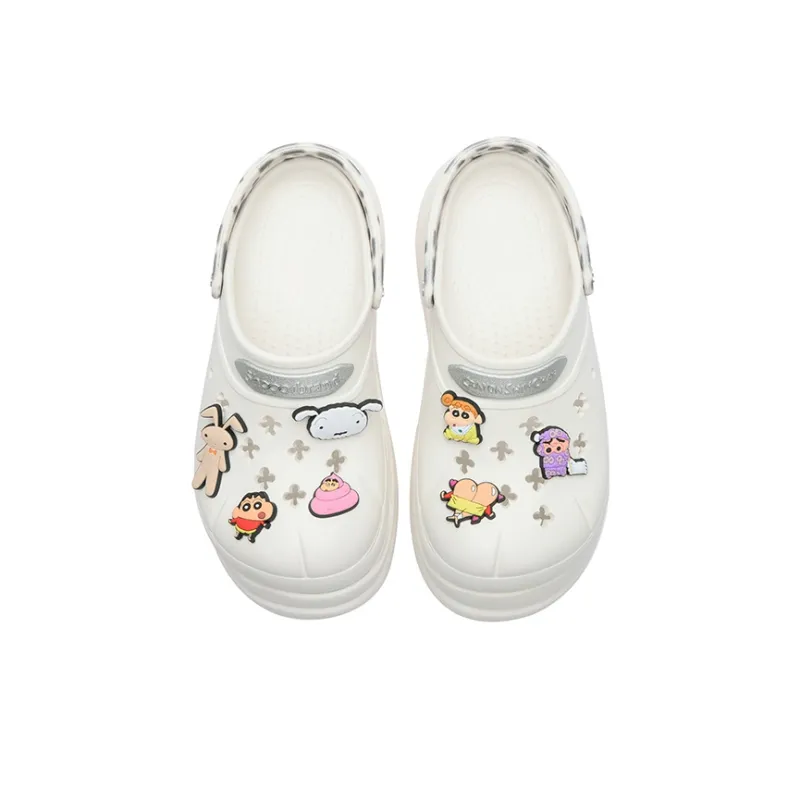SHINCHAN x SHOOT BRAND Clogs Unisex White-3