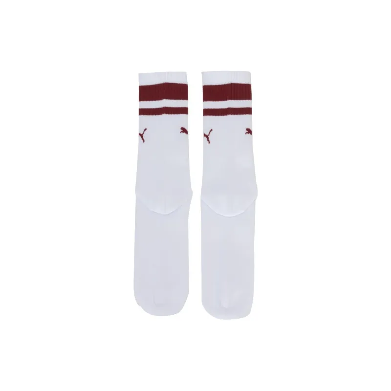 PUMA Sportstyle Series FW24 Mid Calf Socks Unisex 1 Pack White/Red-2