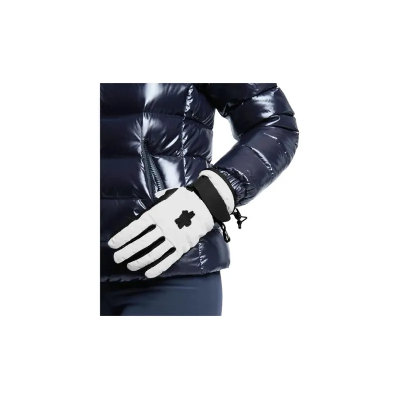 Moncler Polyamide Sports Gloves Unisex Black White-1