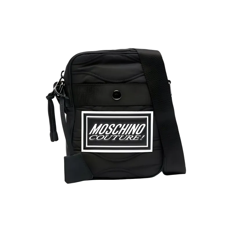 MOSCHINO Logo-debossed Messenger Bag-0