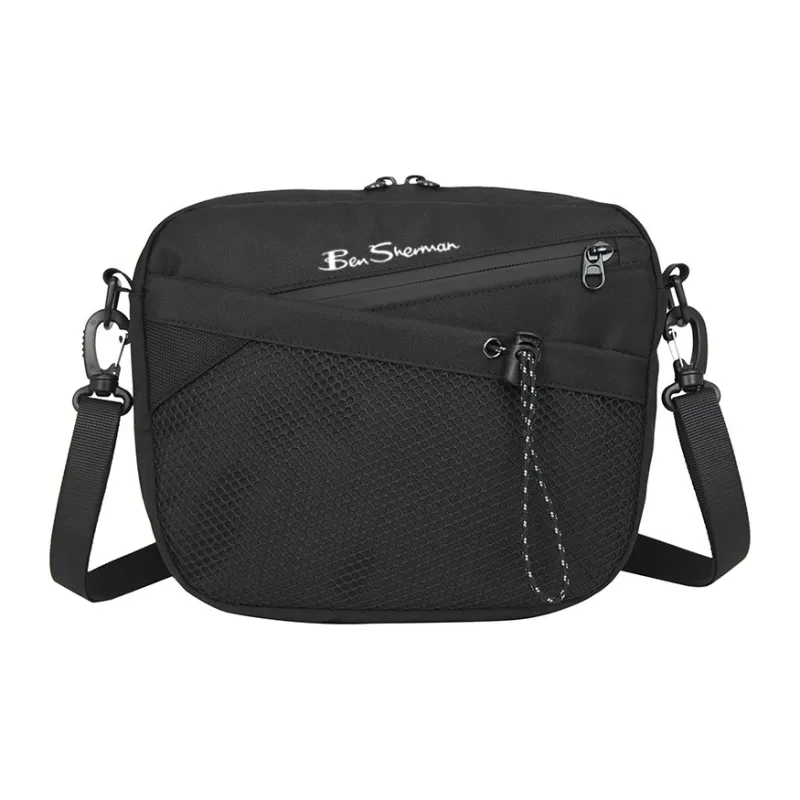 BEN SHERMAN Oxford Shoulder Bag Unisex Black-0