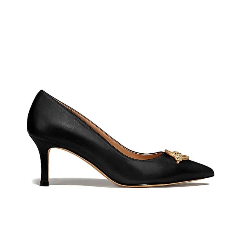 COACH Slim Heel High Heels 6.5cm Women's Black-1
