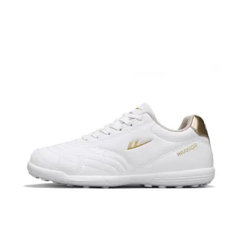 Warrior TF Turf Artificial Ground, Indoor Breathable, Lightweight Coverage Soccer Shoes Unisex White Gold