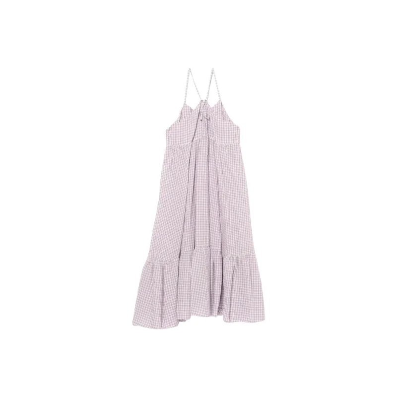 Beams Slip Dress Women's Lavender-1
