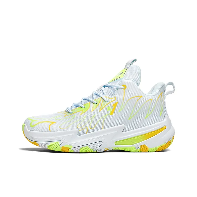 MUSNODO Shock Absorbers Slip Resistant Breathable Mid Top Basketball Shoes Unisex-8