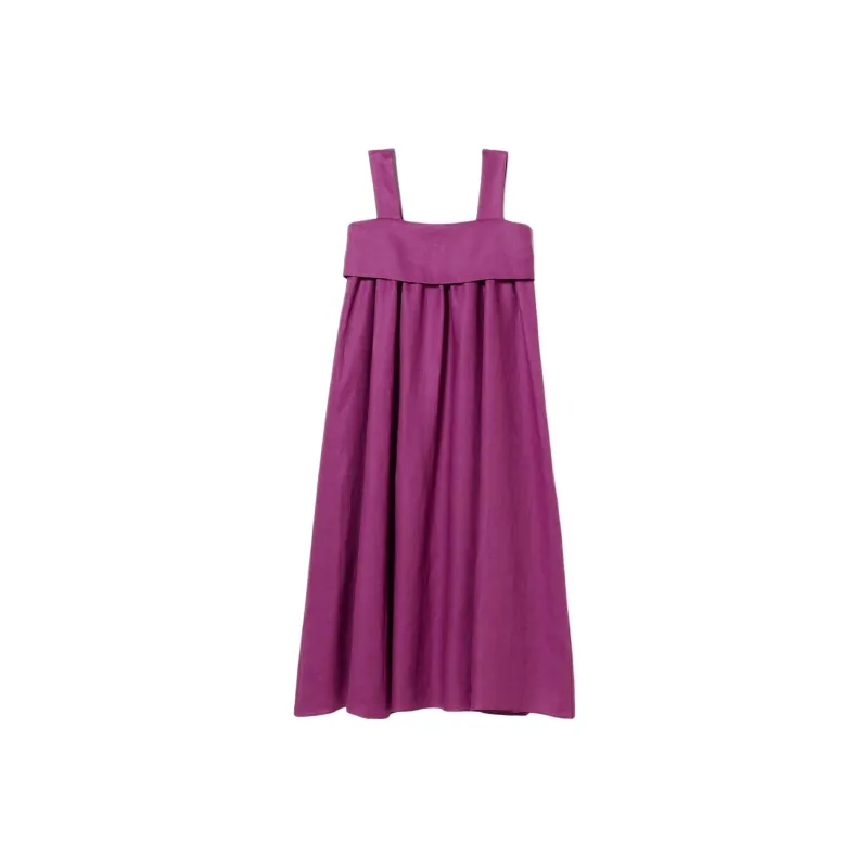 Beams Sleeveless Dress Women's Purple-0