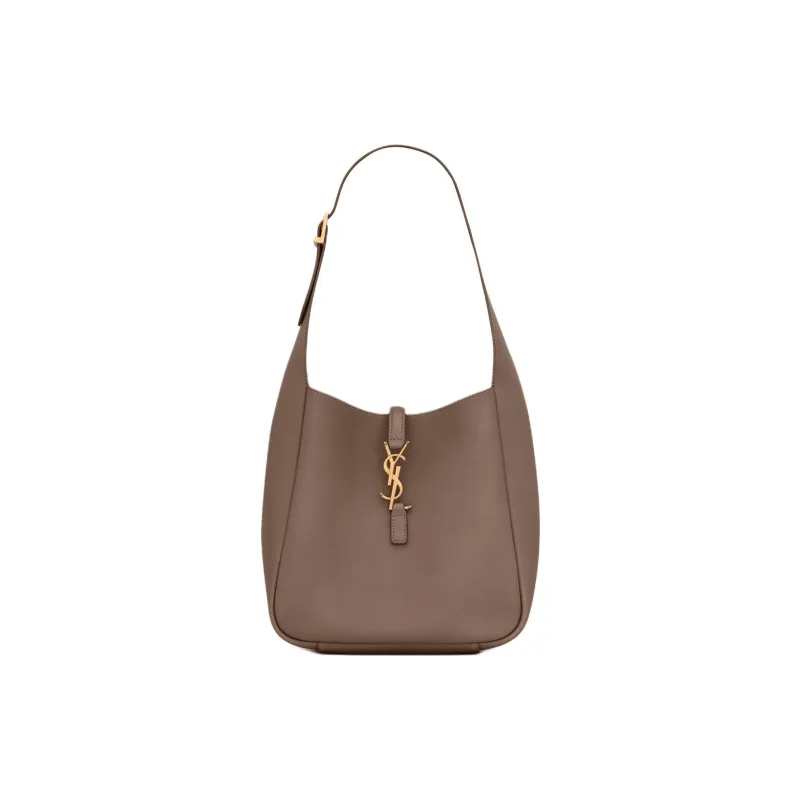 SAINT LAURENT LE5A7 Calfskin Shoulder Bag Women's Hickory Nuts Brown-0