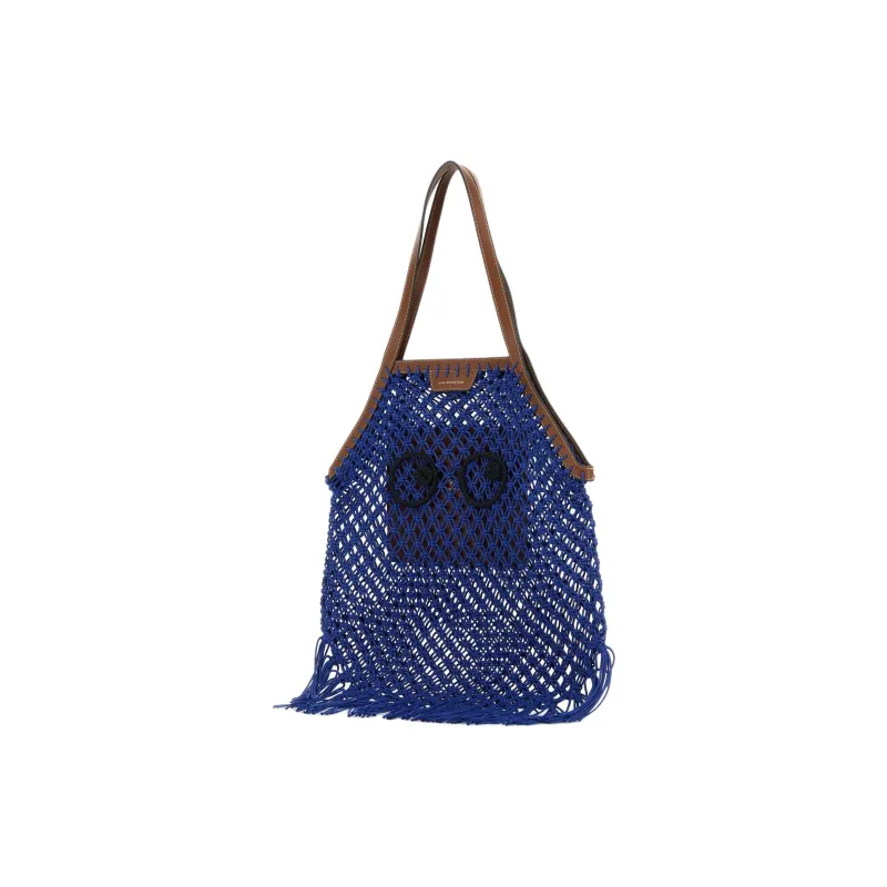 Anya Hindmarch Fabric Tote Bag, Shopping Bag, Shoulder Bag Women's Blue-1