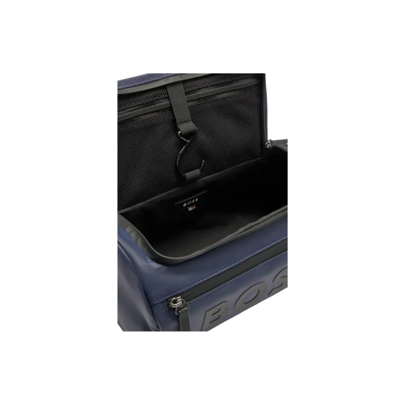 HUGO BOSS Polyester Clutch Toiletry Bag Men's Blue-3