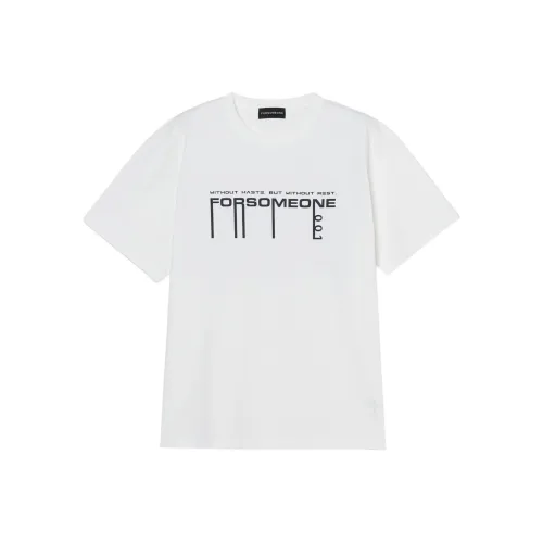 FORSOMEONE 남녀공용 티셔츠