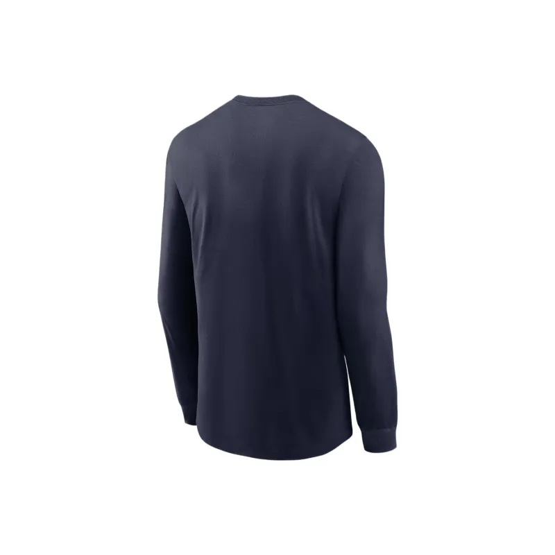 JORDAN Michigan Sideline Men's JORDAN Brand Dri FIT College Long Sleeve T Shirt-1