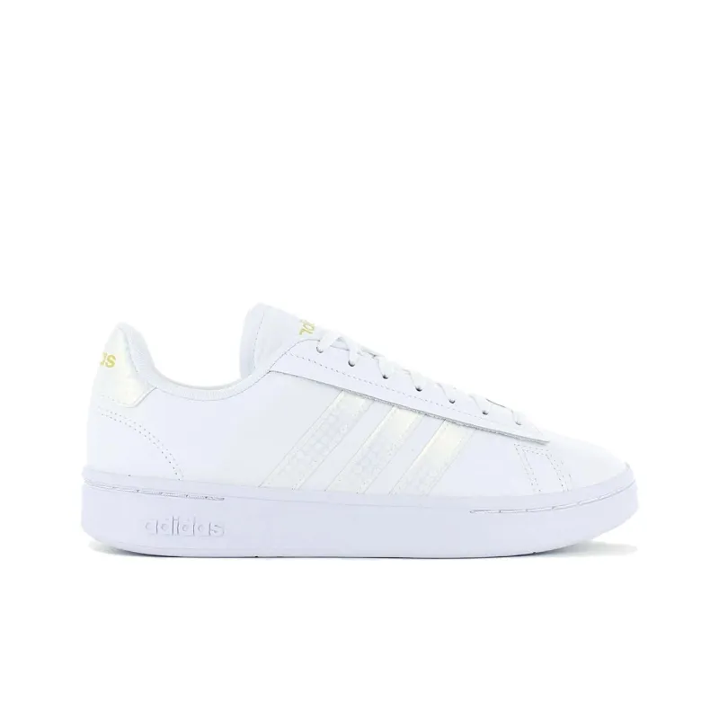 Adidas GRAND COURT ALPHA Abrasion Resistant Low Top Skateboard Shoes Women's White-1