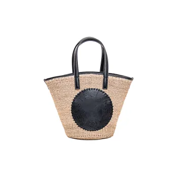 Stella McCartney Calfskin Tote Bag Shopping Bag Shoulder Bag Crossbody Bag Handbag Women's Brown & Black