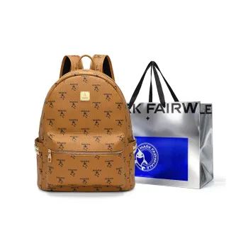 FAIRWHALE PVC Backpack Unisex Black/Brown