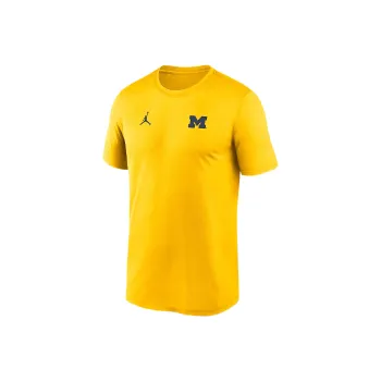 JORDAN Michigan Sideline Legend Small Logo Men's JORDAN Brand Dri FIT College T Shirt