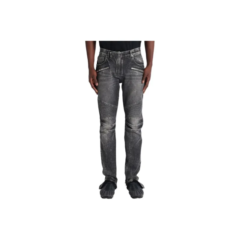 BALMAIN SS25 Jeans Men's Black Gray-2
