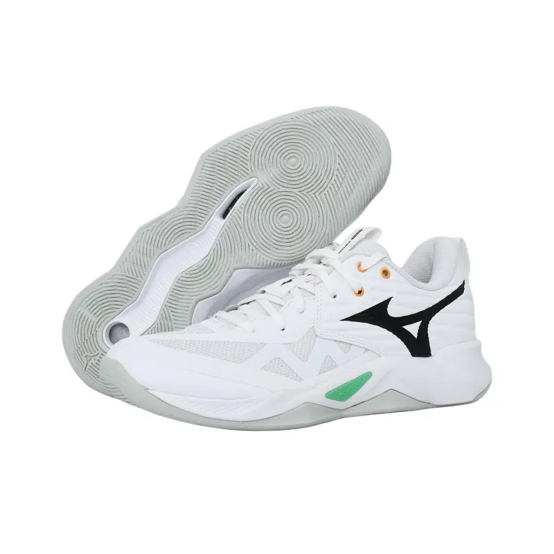 Mizuno Anti Slip Wear Resistant Low Top Training Shoes Unisex White-1