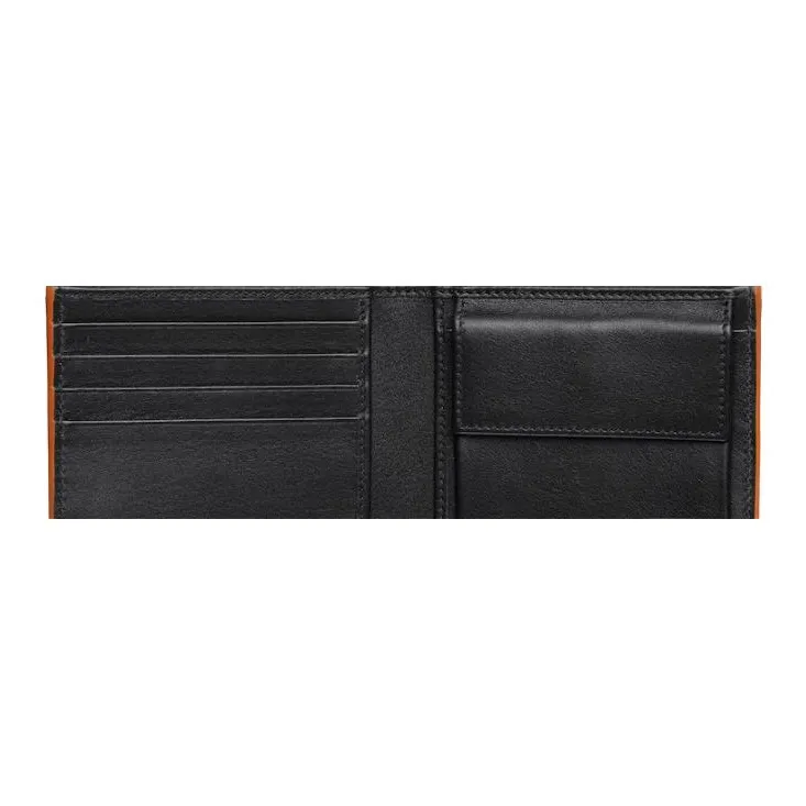 GUCCI GG Marmont Leather Wallet Men's Black & Orange-5