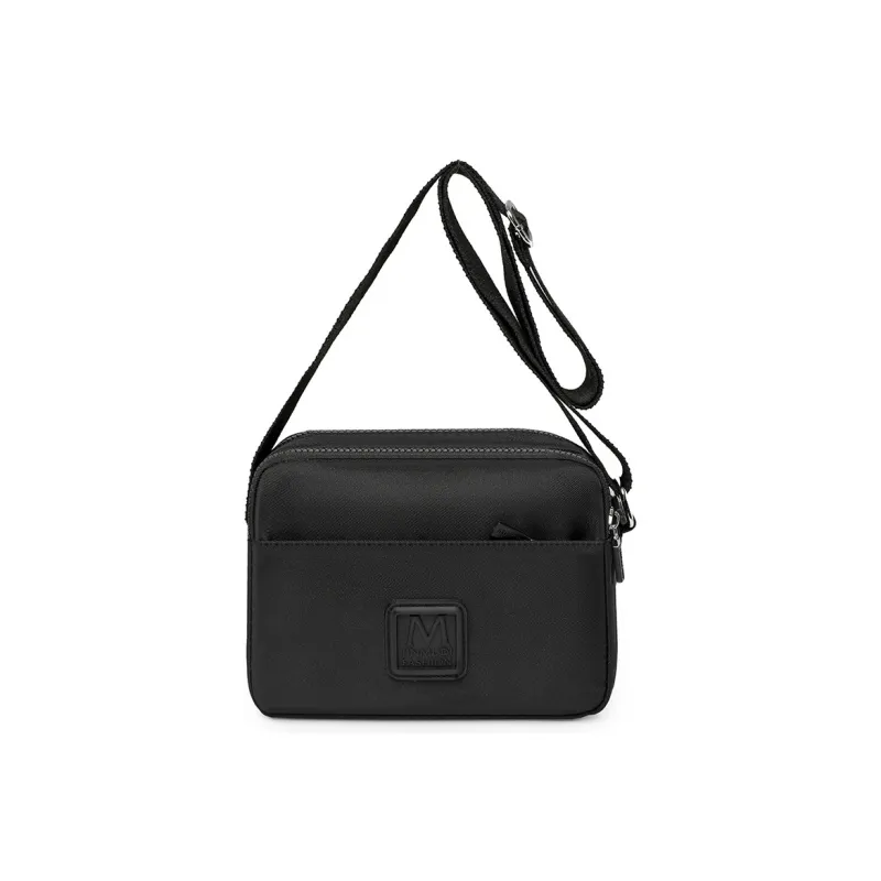 Boniu Nylon Fabric Crossbody Bag, Shoulder Bag Women's Black/Vintage Red/Caramel/Orange-0