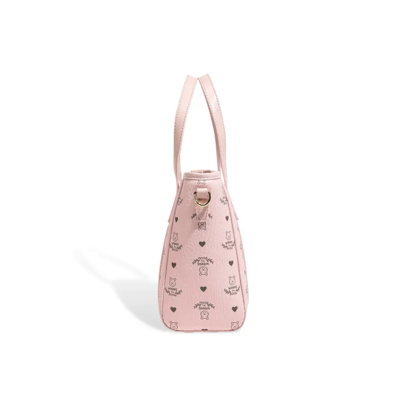 Disney Winnie The Pooh Series PVC Heartfelt Refined Box Crossbody Bag, Shoulder Bag, Handbag Women's Pink-4