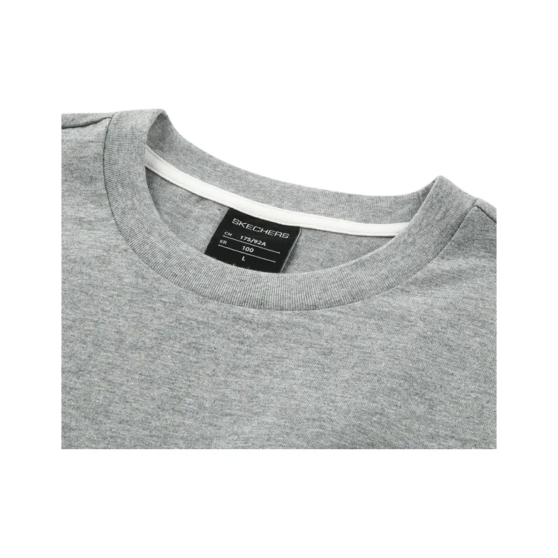 Skechers Colorful T Shirt Unisex Medium Heather Gray-2