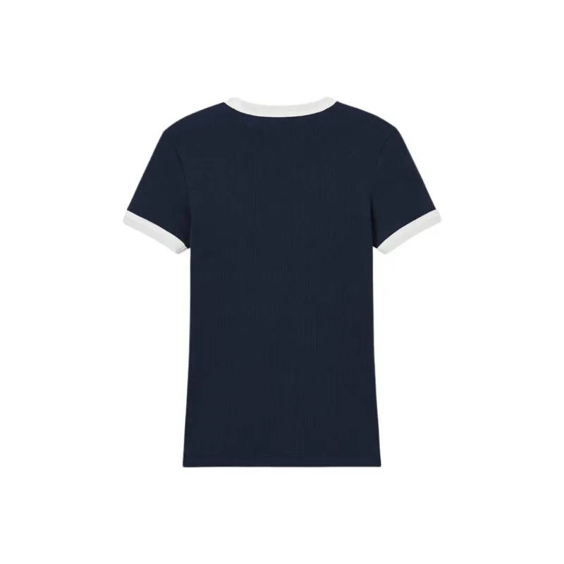 LACOSTE Regular T-Shirt Women's Navy Blue/White-1