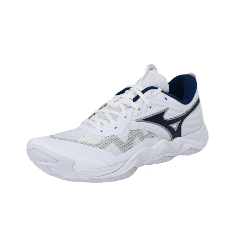 Mizuno WAVE MOMENTUM ELITE Slip Resistant Low Top Training Shoes Unisex White-0