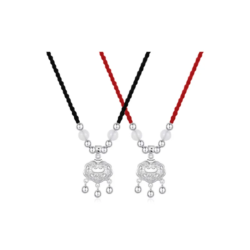 High Quality Silver In Various Purity Levels Exquisite Necklace Unisex-13