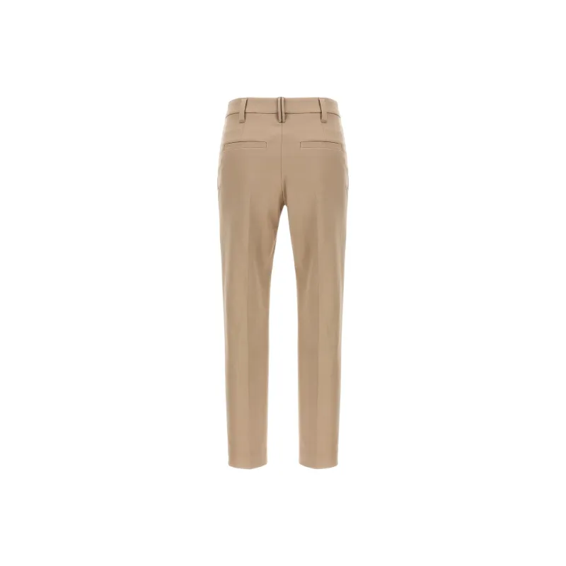 Brunello Cucinelli Casual Pants Women's Beige-1
