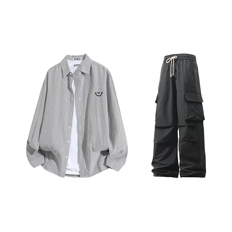 BRUMAIRE Shirt Unisex Black White Stripes-10