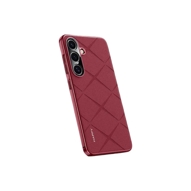 YINZHESHAN Vegan Leather Material Anti Fingerprint Sticker Phone Cases Compatibility With Samsung S24 Business Formal-9