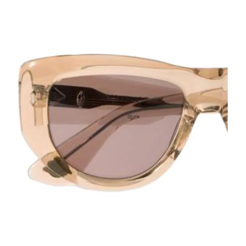 JACQUES MARIE MAGE Irregular Shape Sunglasses Women's Brown-2