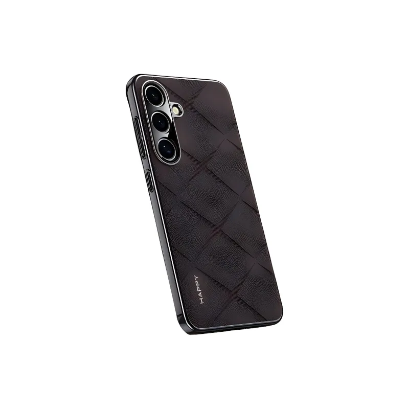 YINZHESHAN Vegan Leather Material Anti Fingerprint Sticker Phone Cases Compatibility With Samsung S24 Business Formal-10