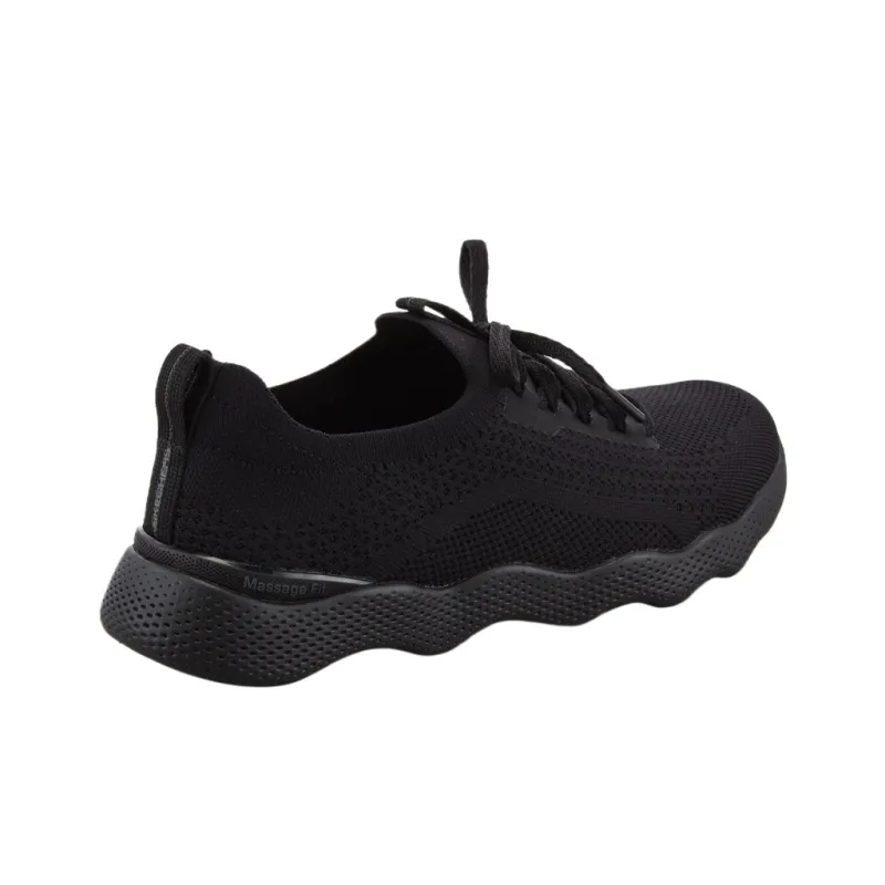 Skechers Massage Fit Lite Low Top Casual Shoes Women's Black-4
