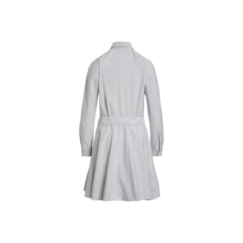 Polo Ralph Lauren SS25 Long Sleeved Dress Women's Gray-1