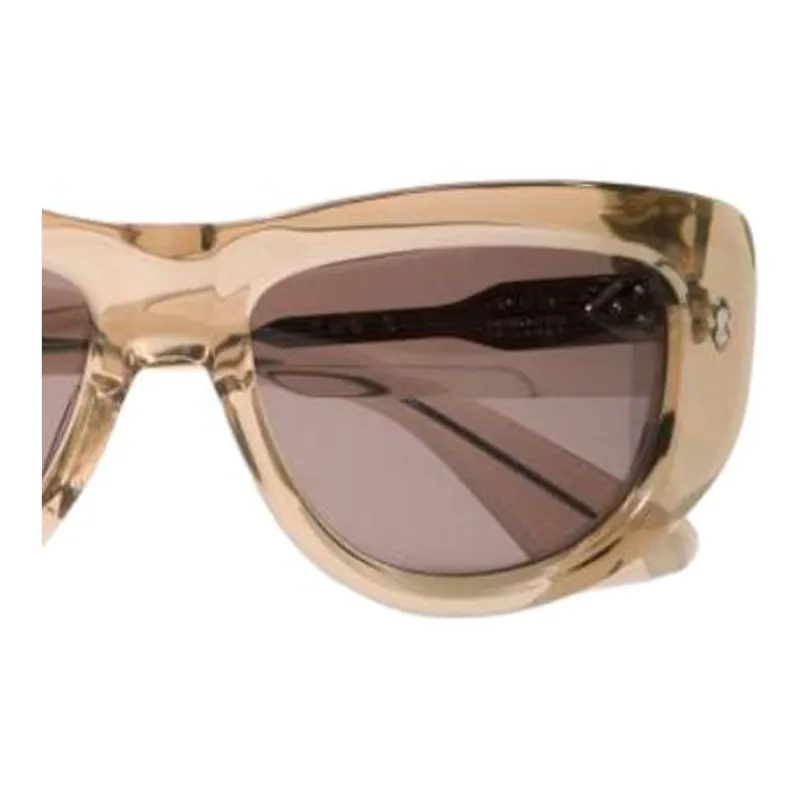 JACQUES MARIE MAGE Irregular Shape Sunglasses Women's Brown-1