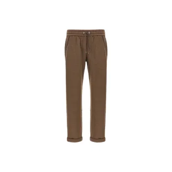 Brunello Cucinelli Knitted Sweatpants Women's Brown